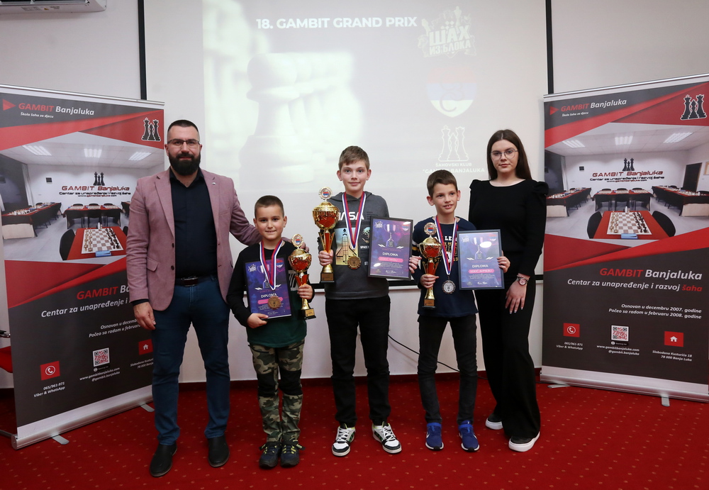 Završen humanitarni turnir “Šah iz bloka” za porodicu Gašić iz Banjaluke (FOTO)
