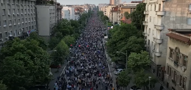 TREĆI PO REDU Pogledajte kako je izgledao protest „Srbija protiv nasilja (VIDEO)
