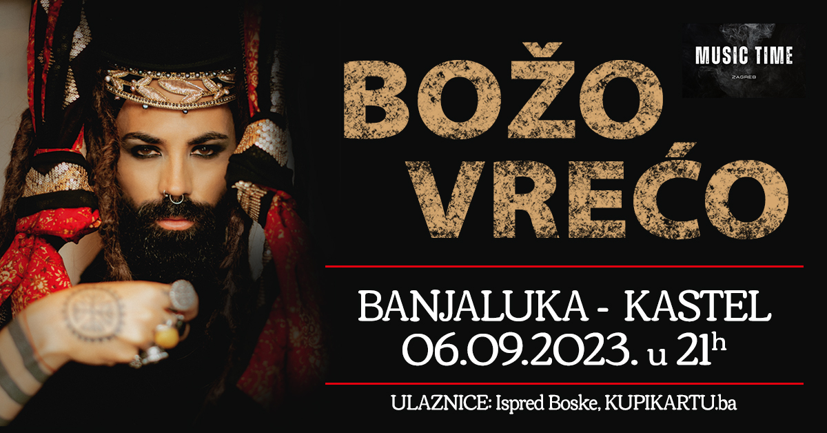 Božo Vrećo dolazi u Banjaluku 6. septembra
