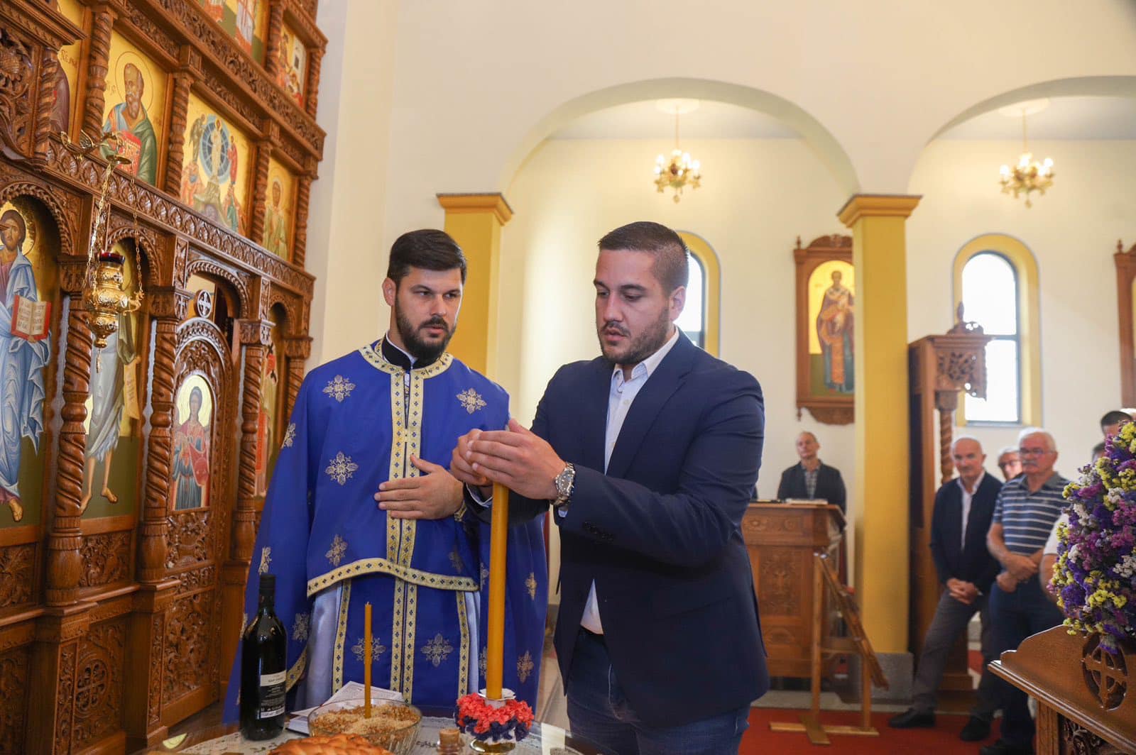 Drinić kumovao krsnoj slavi Pokrova Presvete Bogorodice u Potkozarju (VIDEO)