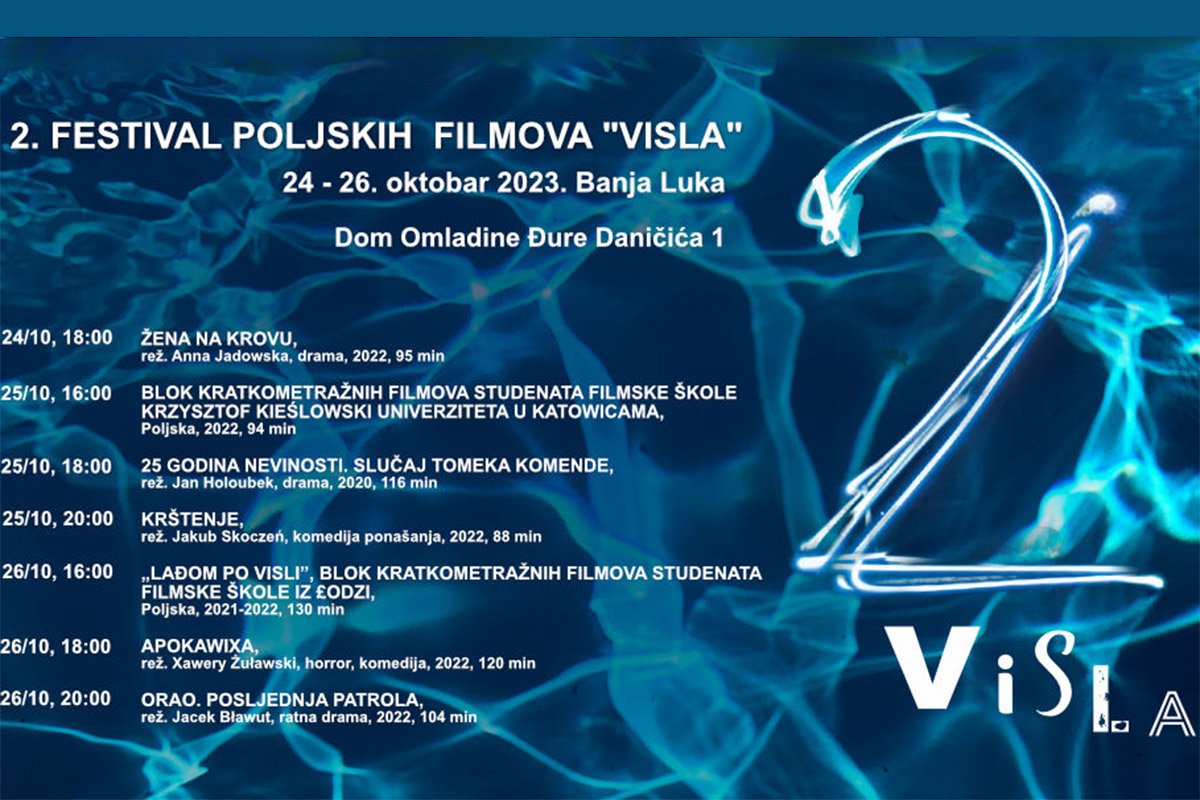 POČINJE 24. OKTOBRA Festival poljskog filma “Visla” u Banjaluci