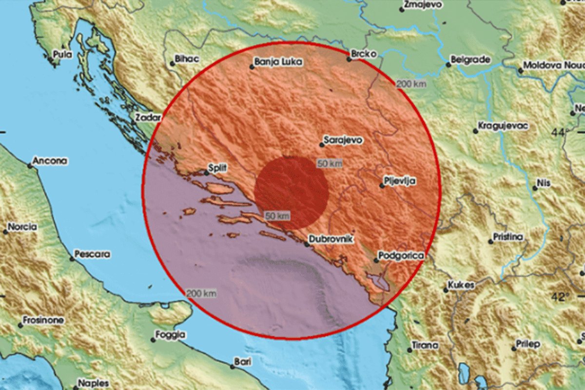 Jači zemljotres pogodio Mostar