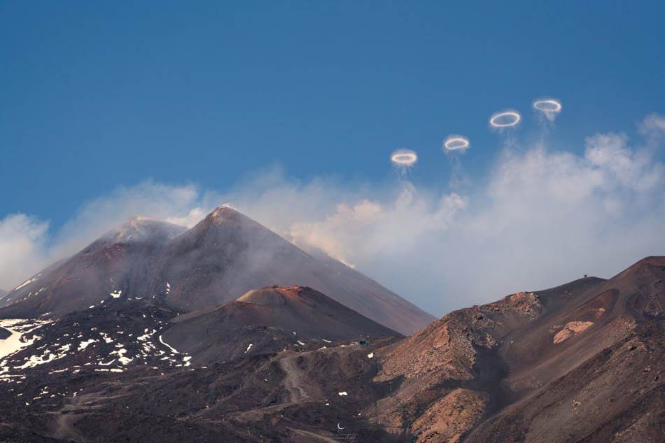GOSPODARICA PRSTENOVA Etna izbacuje neobične oblake dima
