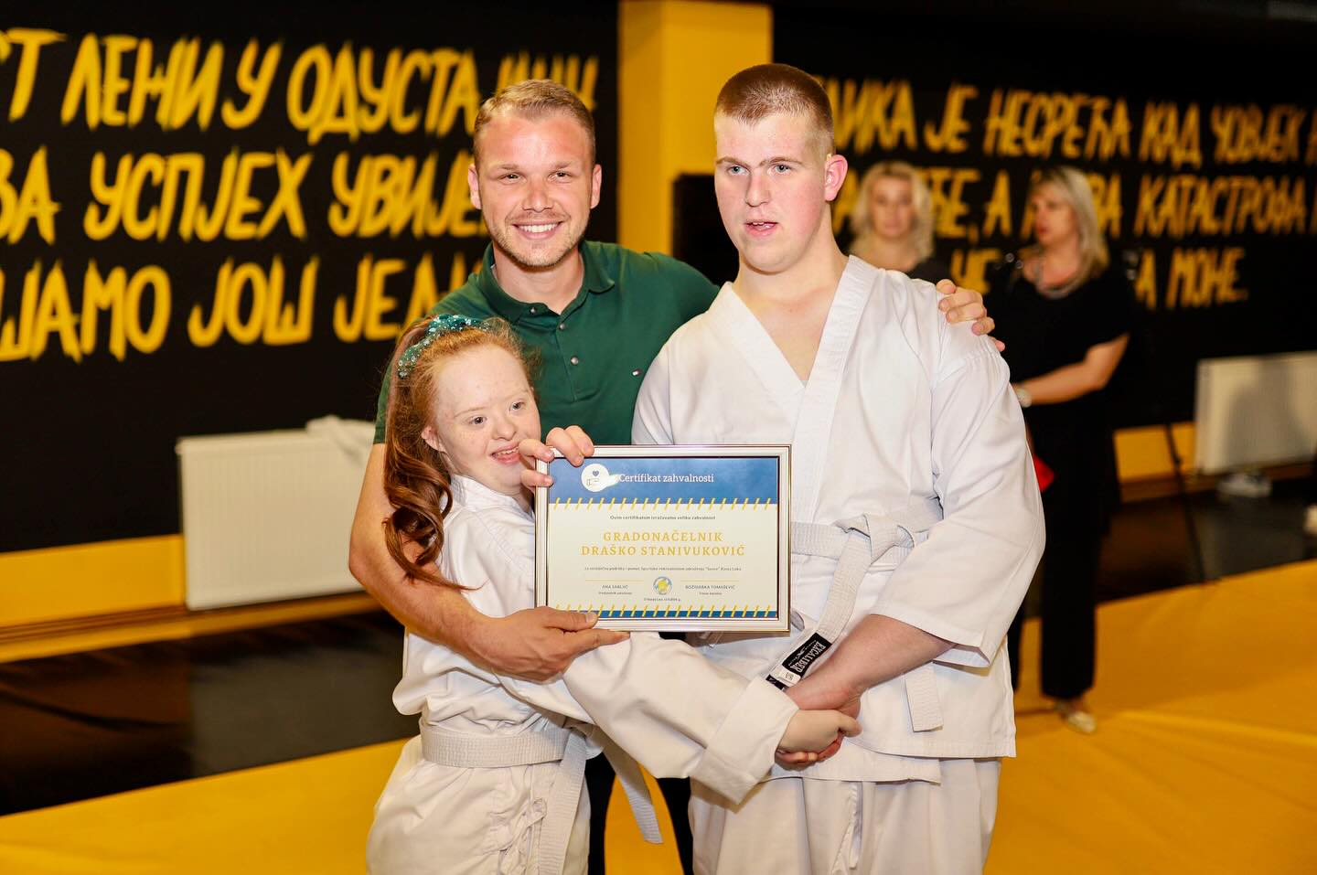 Stanivuković na polaganju prvog pojasa u karateu osoba sa poteškoćama u razvoju
